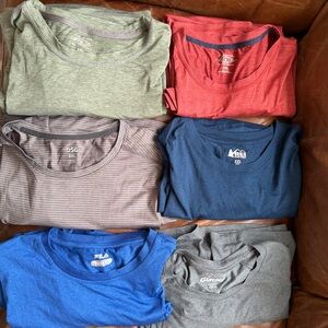 EUC Lot of 6 Athletic / Performance / Hiking Shirts